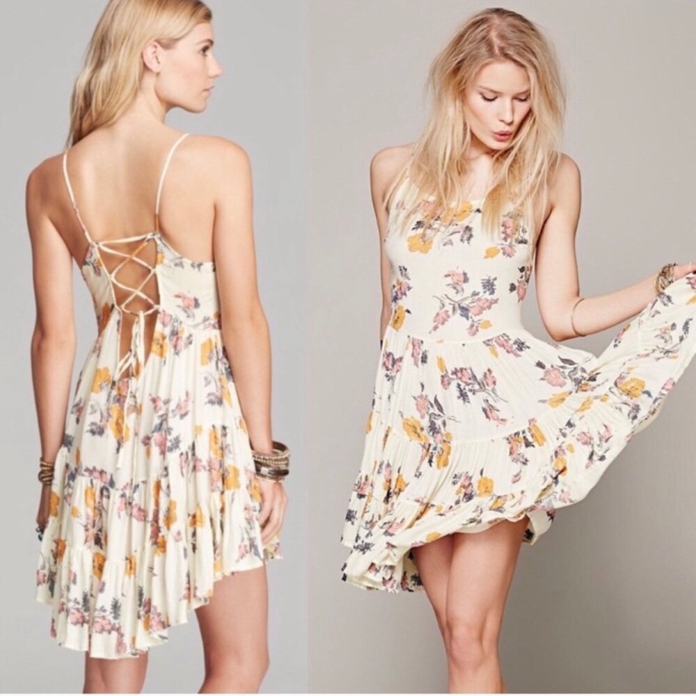 Free People Circle of Flowers Dress Size S EUC